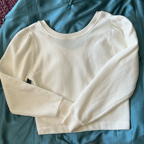 NWT BA&SH FEY CROPPED SUPER SOFT LOW BACK SWEATSHIRT - Picture 5 of 12